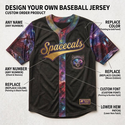 Custom Baseball Jersey from Photo or Sketch - Fully Stitched Personalized Any Design Jersey