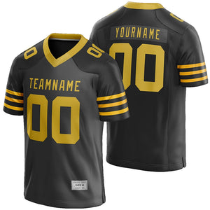 Custom Black and Gold Football Jersey | Flag Football Uniform