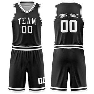 Custom Black Basketball Jersey - Arch Logo