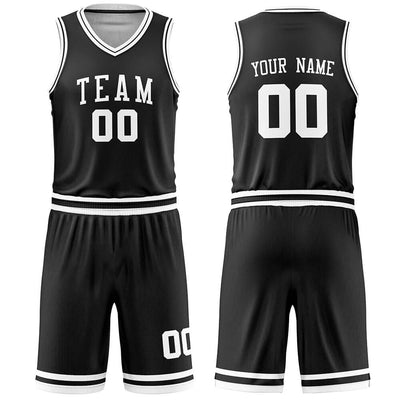 Custom Black Basketball Jersey - Arch Logo
