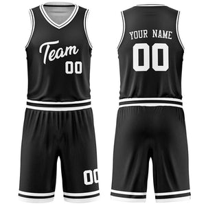 Custom Black Basketball Jersey - Script Logo