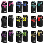 Custom Black and Red Practice Basketball Jersey 