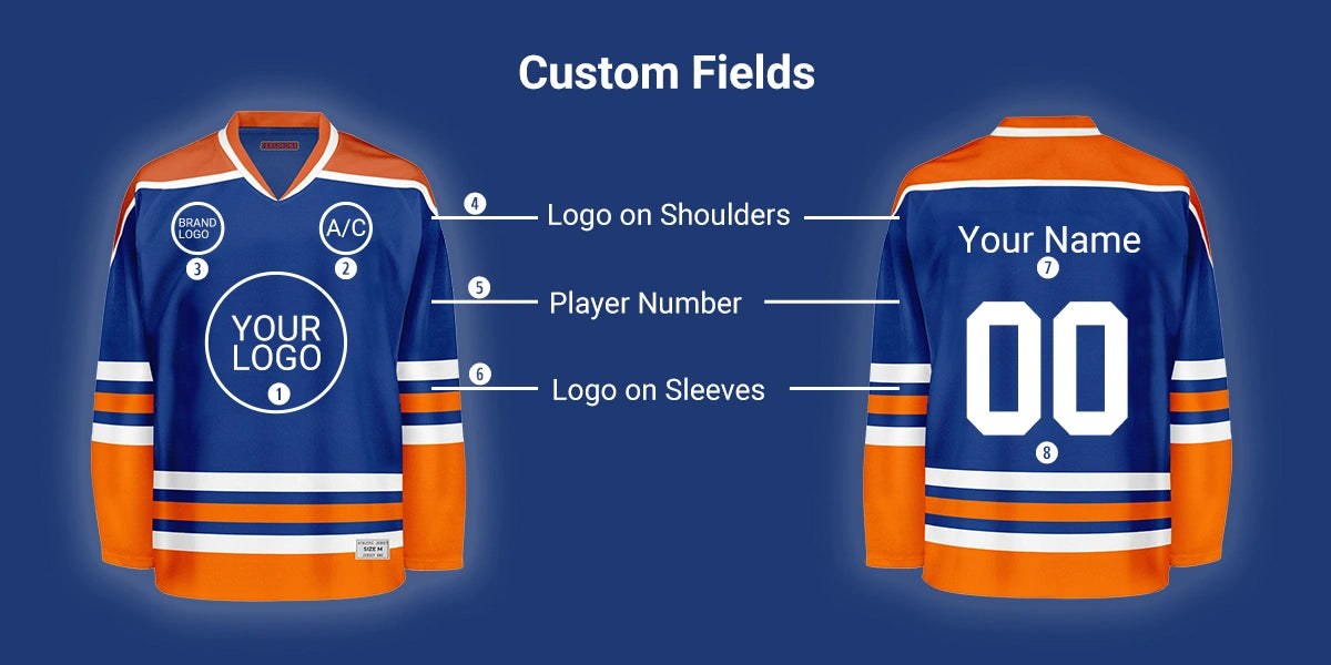 custom fields of hockey jerseys