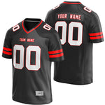 custom black and red football jersey thumbnail