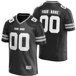 custom black and gray football jersey thumbnail