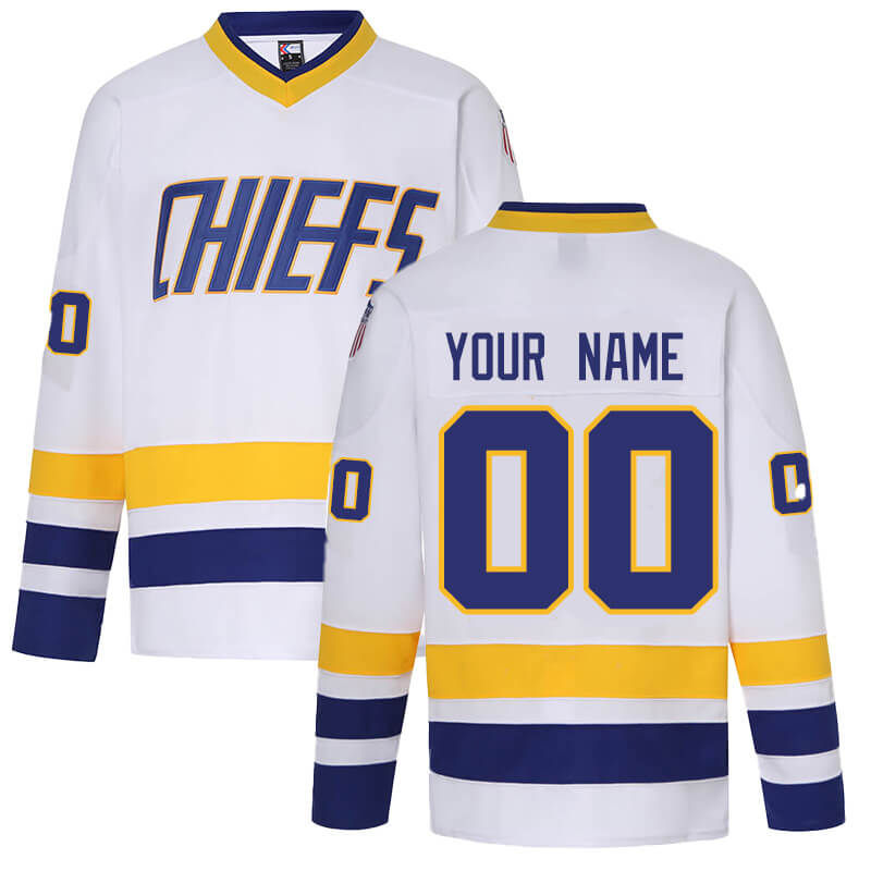 Custom Charlestown Chiefs Movie Authentic Ice Hockey Jersey