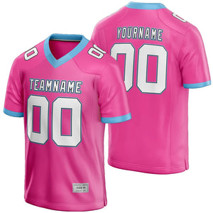 Custom Miami Vice Light Pink Football Jersey for Men/Youth
