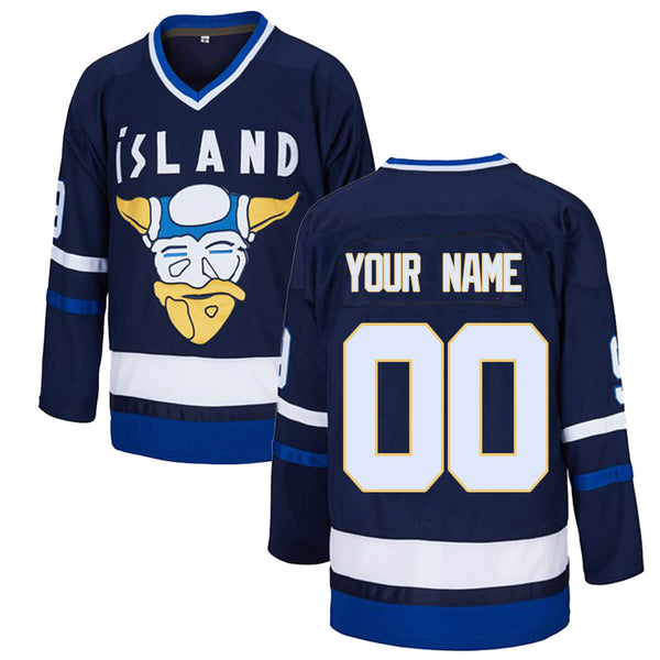 Custom Iceland Mighty Ducks Hockey Jersey for men youth and toddler