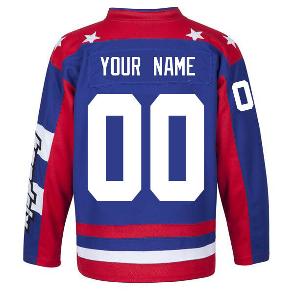 Custom Team USA Hendricks Mighty Ducks D2 Ice Hockey Jersey