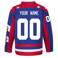 Custom Team USA Hendricks Mighty Ducks D2 Ice Hockey Jersey