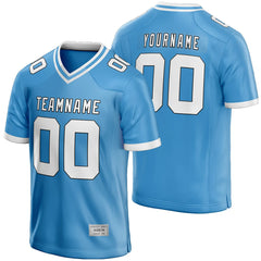 Custom North Carolina Blue Football Jersey for Men/Youth