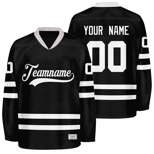 Custom Black Hockey Jersey