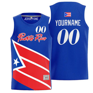 Custom Puerto Rico Basketball Jersey
