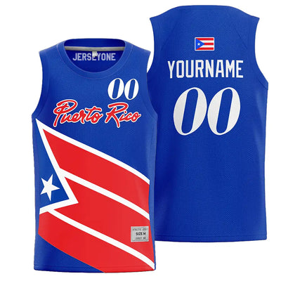 Custom Puerto Rico Basketball Jersey