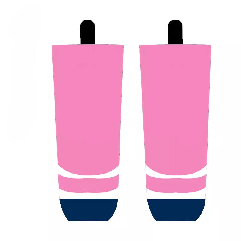 Custom Pink Ice Hockey Socks- Sublimated