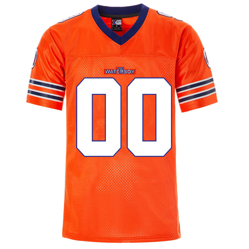 custom waterboy bobby boucher football jersey orange front for men