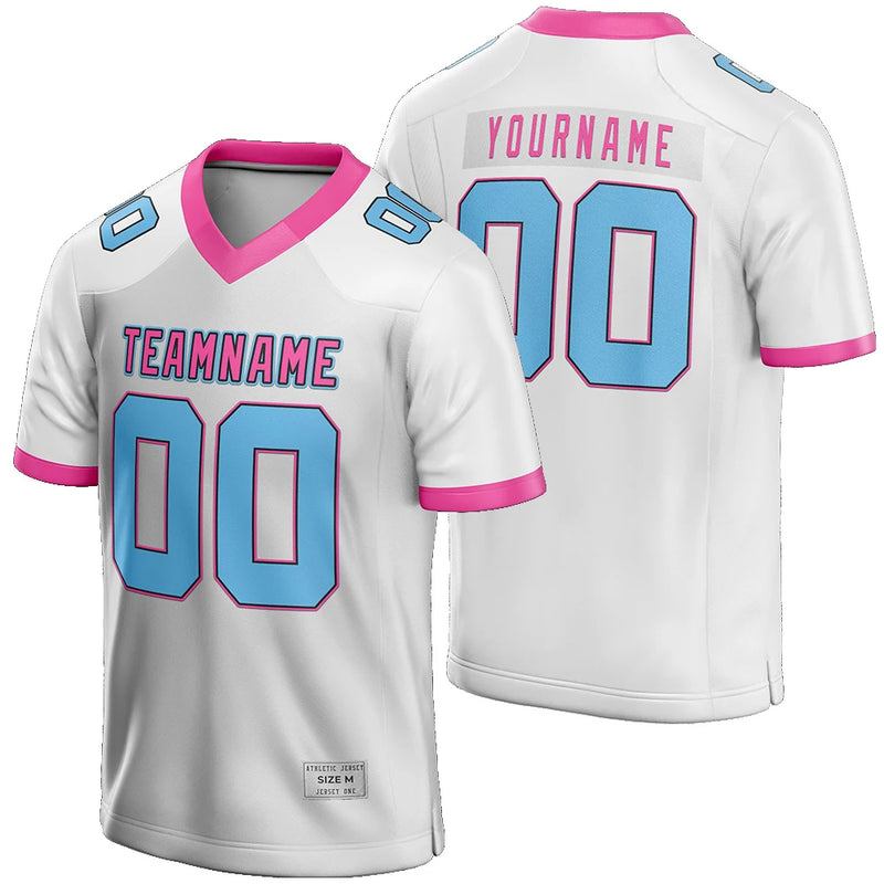 Custom Miami Vice White Football Jersey for Men/Youth