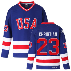 Dave Christian 1980 Team USA Hockey Jersey | Miracle on Ice Sweater