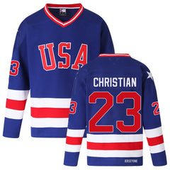 Dave Christian 1980 US Olympic Hockey Team Jersey #23