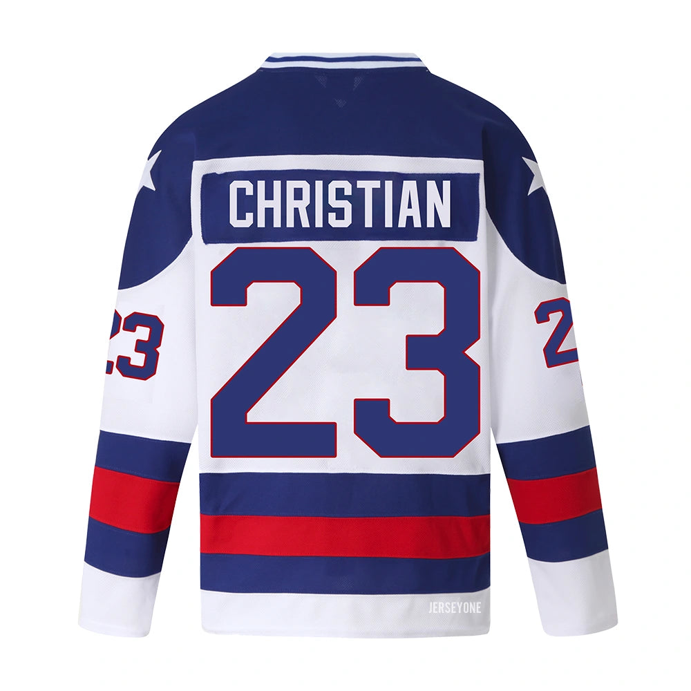Dave Christian 1980 US Olympic Hockey Team Jersey #23