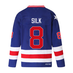 Dave Silk Throwback 1980 US Olympic Hockey Jersey #8