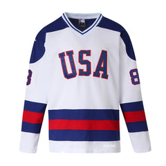 Dave Silk Throwback 1980 US Olympic Hockey Jersey #8
