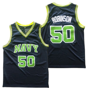 David Robinson Navy Jersey #50 | Throwback Basketball Uniform