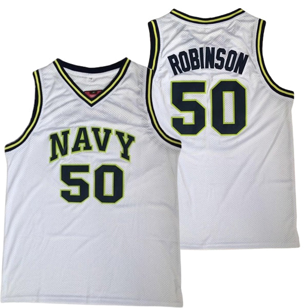 David Robinson Navy Jersey #50 | Throwback Basketball Uniform
