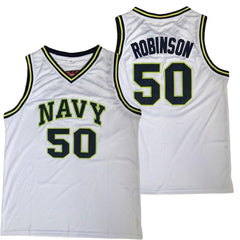 David Robinson Navy Jersey #50 | Throwback Basketball Uniform