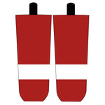 Dean Youngblood Mustangs Ice Hockey Socks - Red And White thumbnail