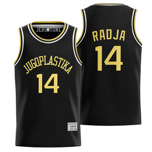 Dino Radja Jugoplastika High School Basketball Jersey Black