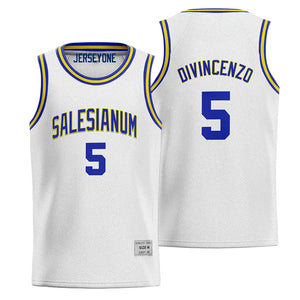 donte divincenzo salesianum high school basketball jersey white