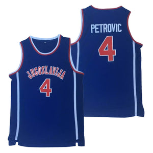 Drazen Petrovic Yugoslavia Jersey #4 | Throwback Sibenka Jersey