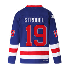 Eric Strobel #19 USA Olympic Hockey Jersey 1980