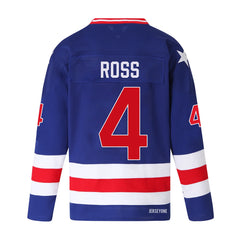 Gary Ross #4 1980 Team USA Hockey Jersey | Miracle on Ice Sweater