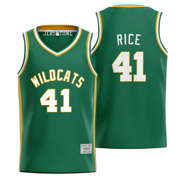 Glen Rice High School Jersey 41 Wildcats Basketball Jersey JerseyOne