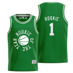 Green Rookie of The Year Basketball Jersey thumbnail