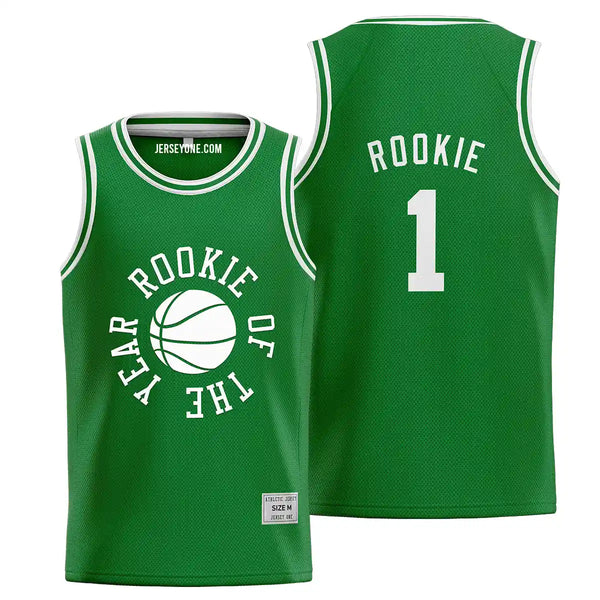 Green Rookie of The Year Basketball Jersey