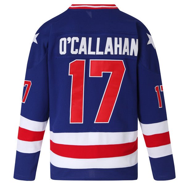 Jack O&#39;Callahan #17 1980 olympic team usa hockey apparel back