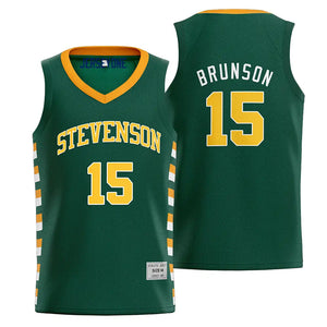 Jalen Brunson High School Jersey #15 | Stevenson Basketball Jersey