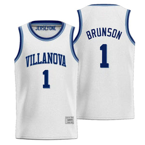 Jalen Brunson Villanova Jersey 1 | College Basketball Jersey White
