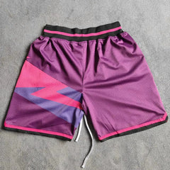 Men's Sun Printed Graphic Basketball Shorts with Zipper Pockets
