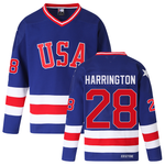 John Harrington 1980 USA Throwback Hockey Jersey thumbnail