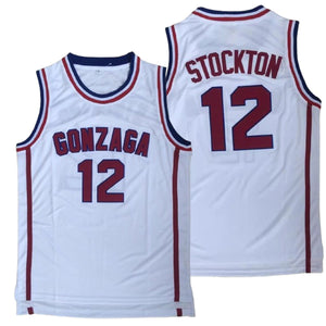John Stockton Gonzaga Jersey #12 | College Basketball Jersey