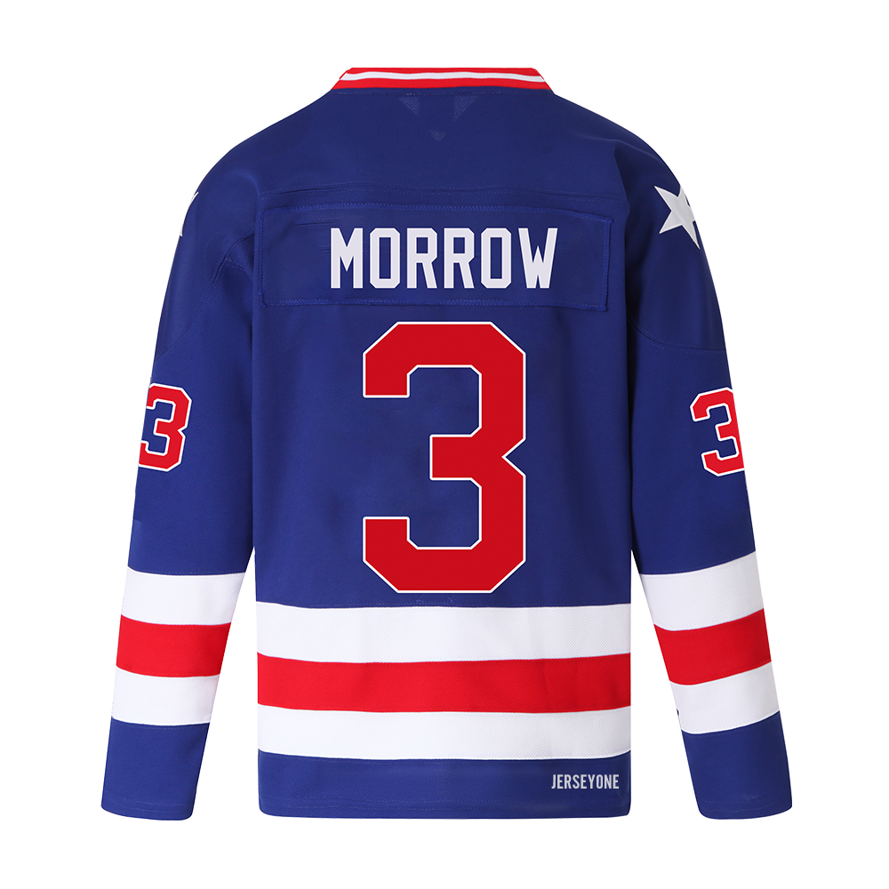 Ken Morrow #3 Vintage 1980 US Olympic Hockey Jersey