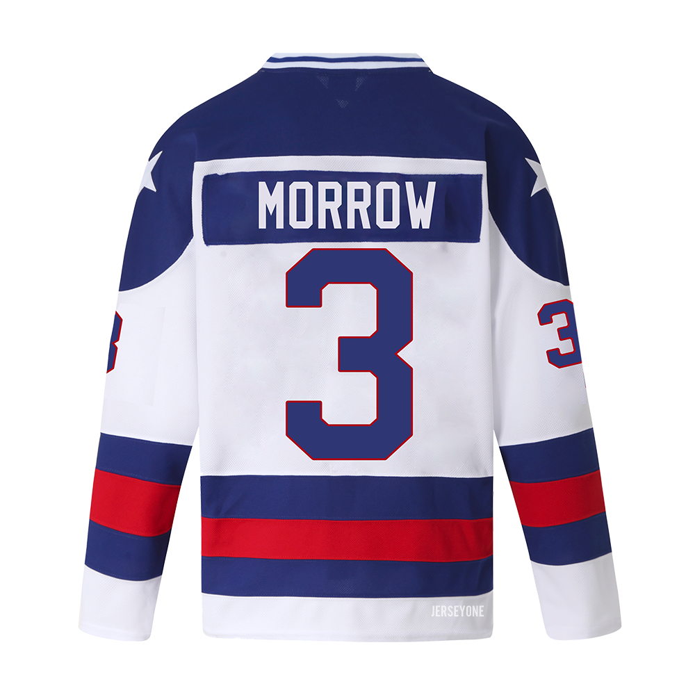 Ken Morrow #3 Vintage 1980 US Olympic Hockey Jersey