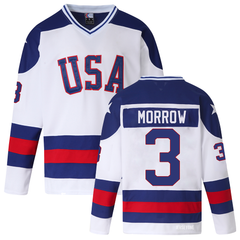 Ken Morrow #3 Vintage 1980 US Olympic Hockey Jersey