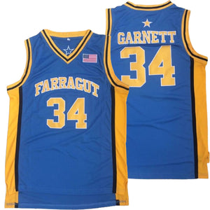 Kevin Garnett High School Jersey #34 | Farragut Basketball Jersey