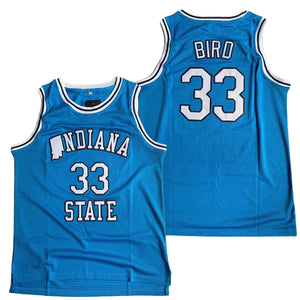 Larry Bird Indiana State Vintage College Basketball Jersey #33