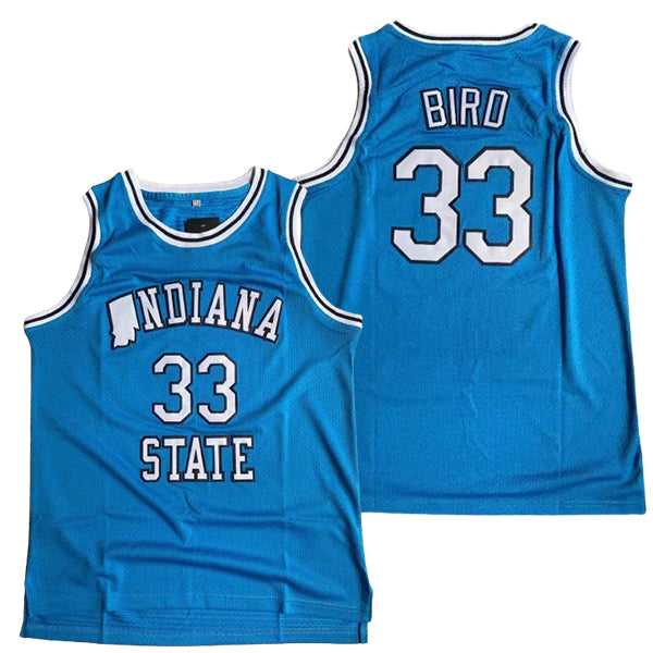 Larry Bird Indiana State Vintage College Basketball Jersey #33